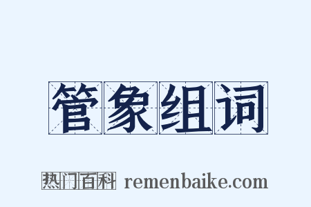 管象组词是什么意思的图片